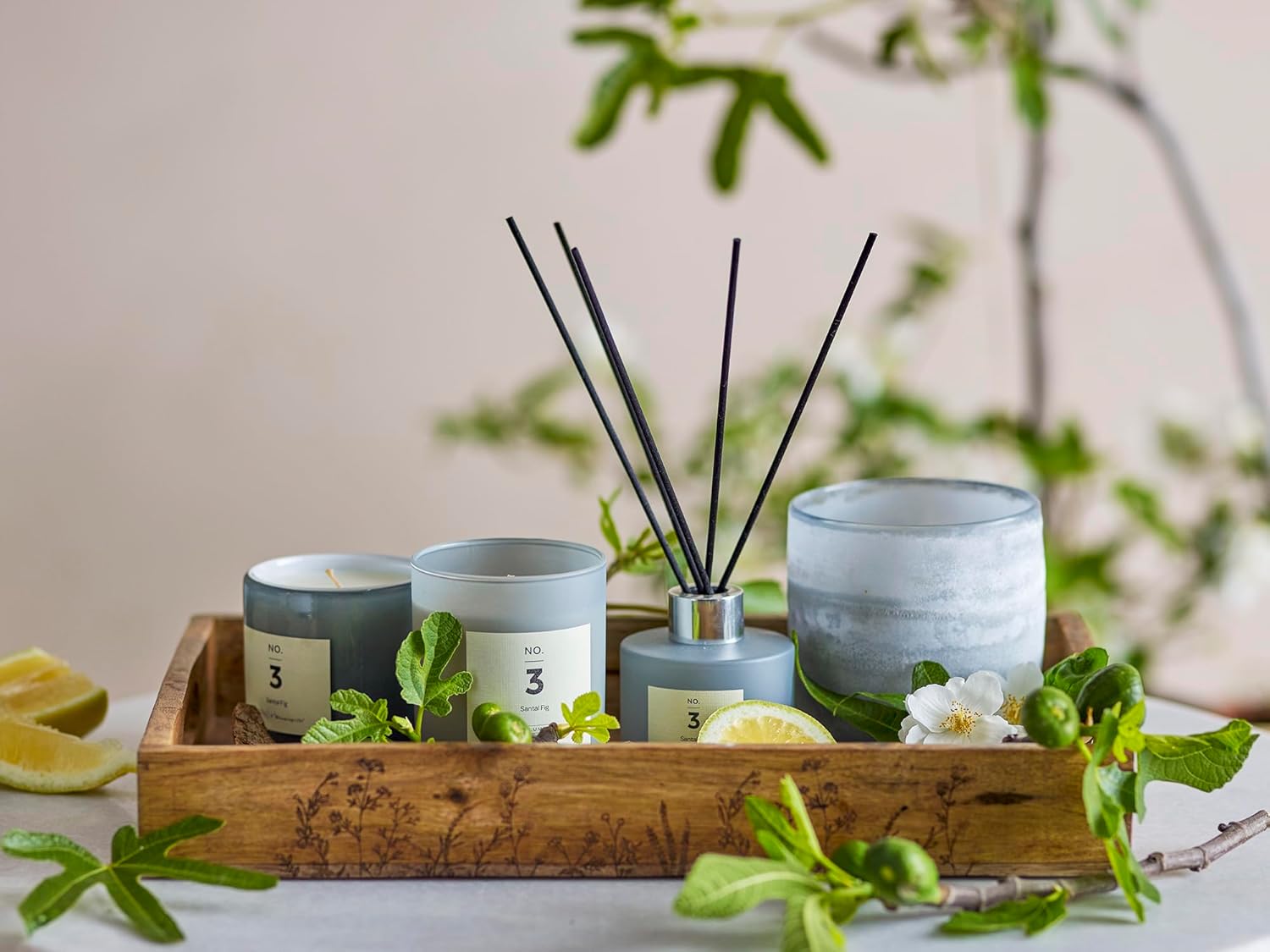 Experience a Sweet Fresh Santal Fig Candle by Bloomingville