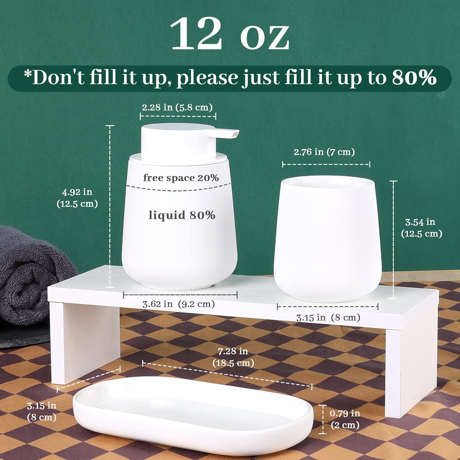 BosilunLife 3-Piece Bathroom Accessories Set