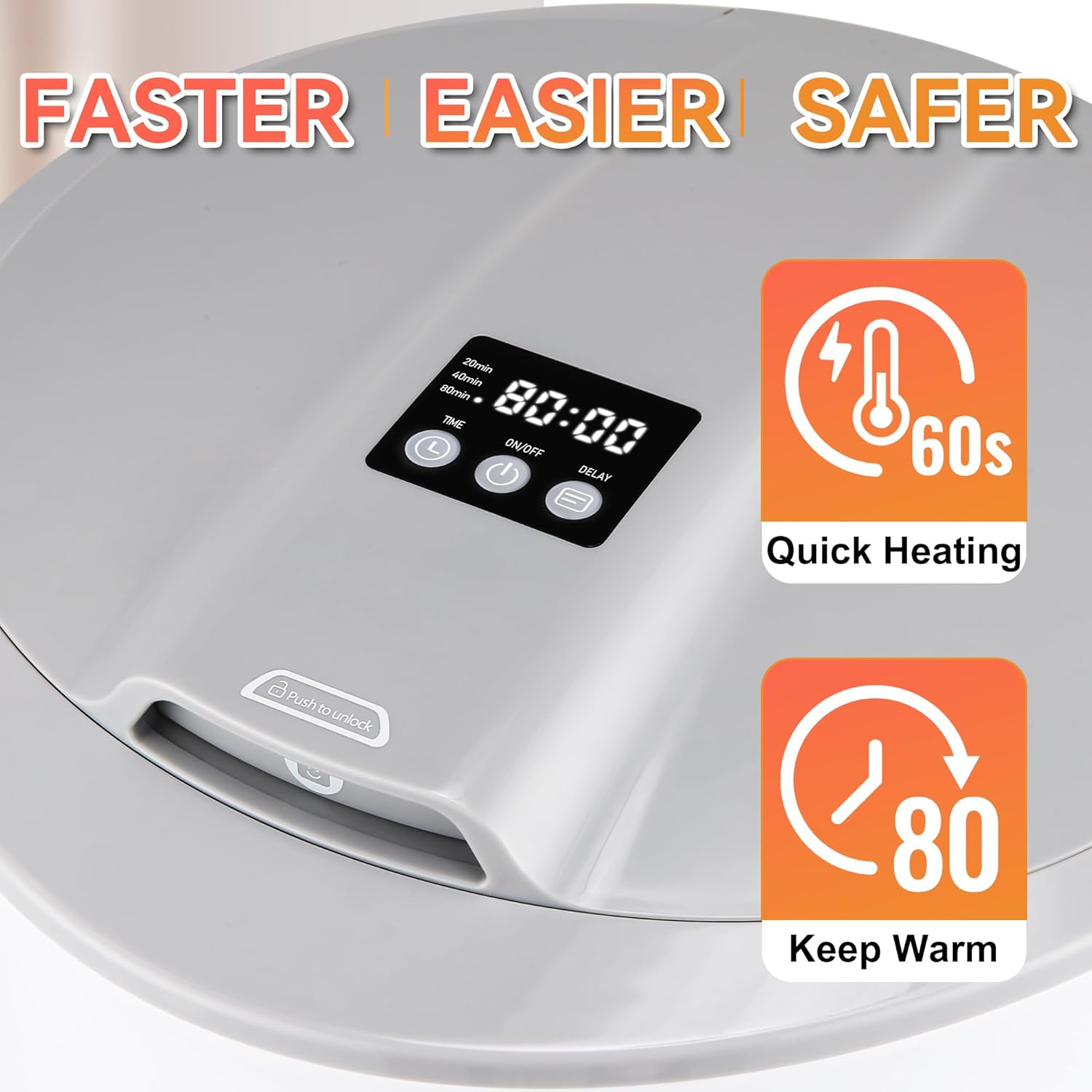 LuxeSoothing Towel Blanket Warmer with LED Display