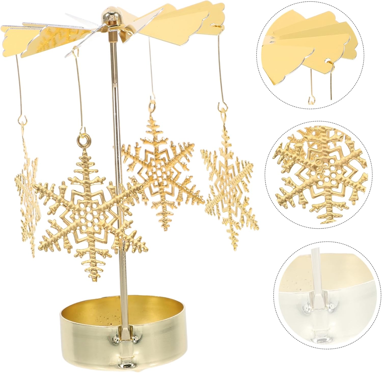 STOBAZA Fairy Carousel Candle Holder - Unique Rotating Candlestick for Christmas Parties