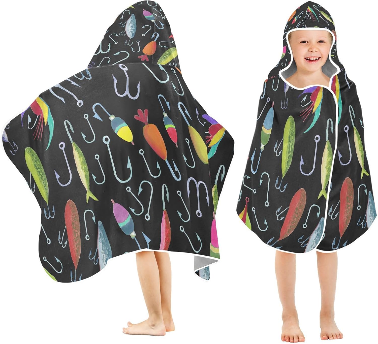 Wfrish Kids Hooded Beach Towel Wrap