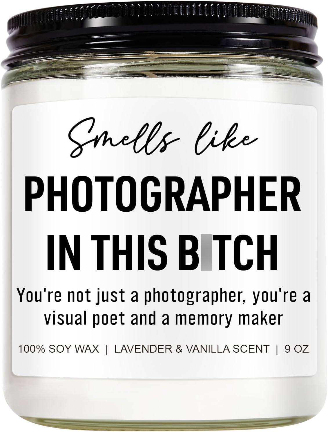 Surprise Smells Like Photographer Candle for Givers and Receivers