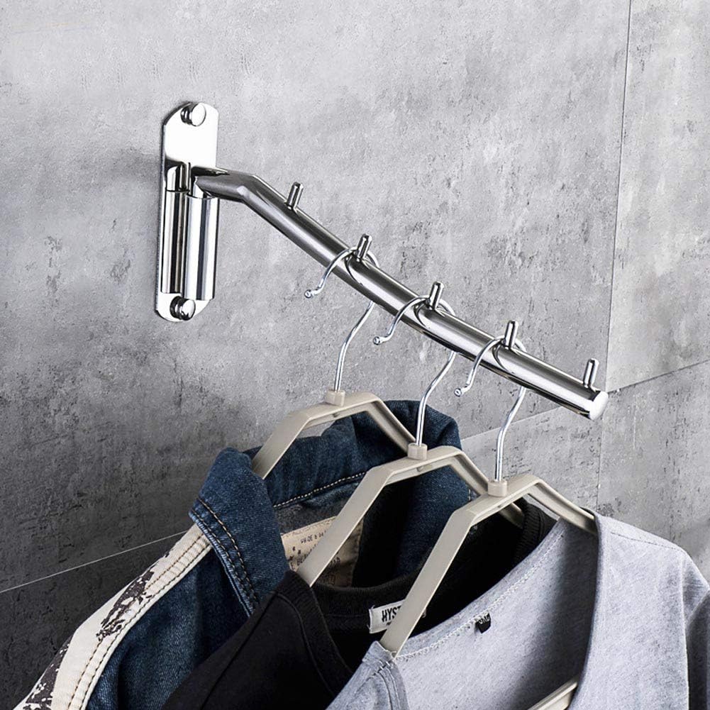 Pilipane Rotatable Stainless Steel Clothes Hanger Towel Rack