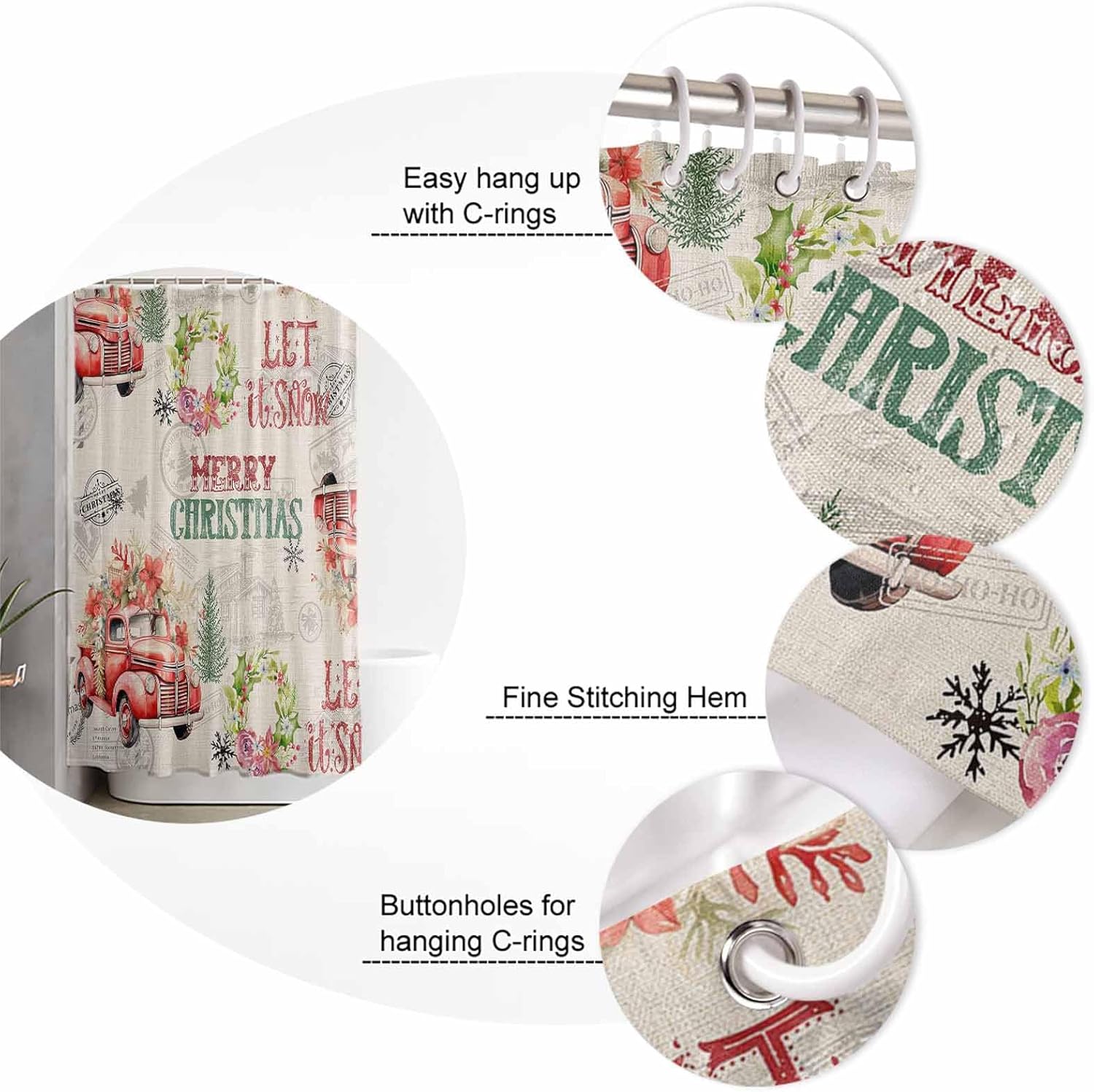 Bathroom Essentials Set with Retro Highlights