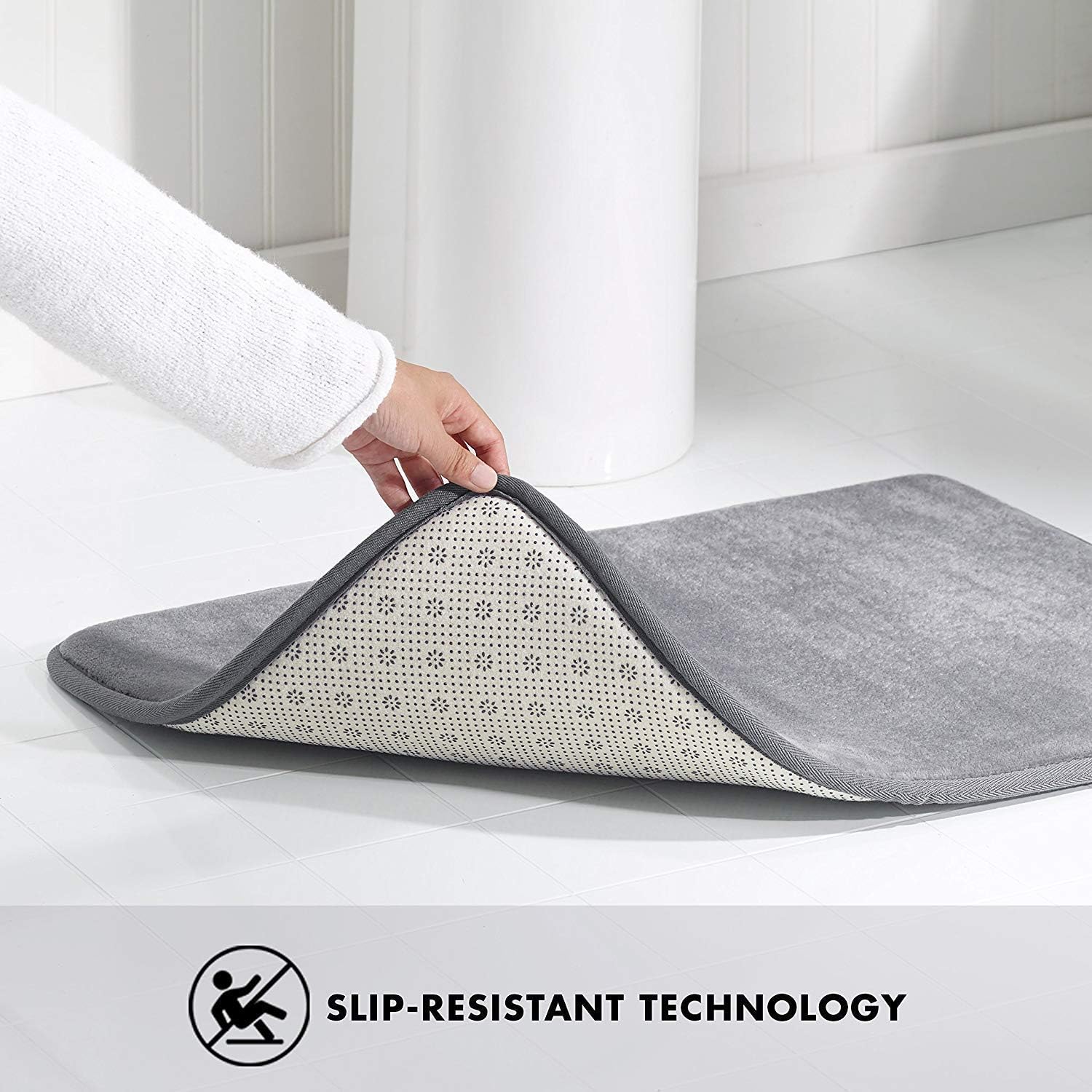 Sloth Bath Mat - Fun Little Mischievous Interpret - Joyful Meditation Lotus