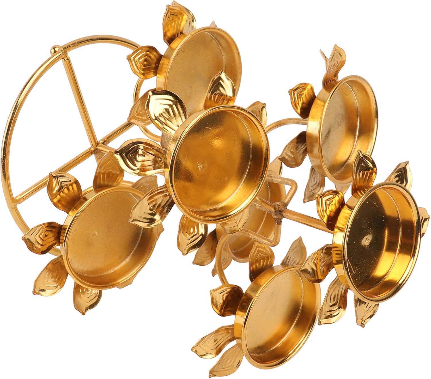 Garneck Seven Star Round Lotus Candlestick Holder