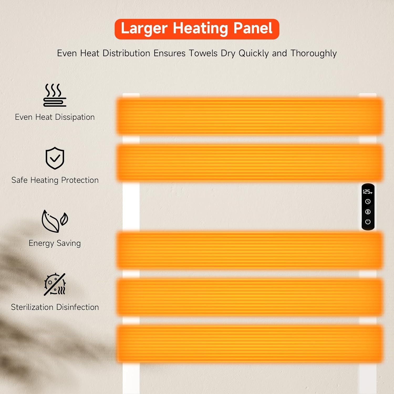 Heated Towel Warmer with WiFi Remote Control