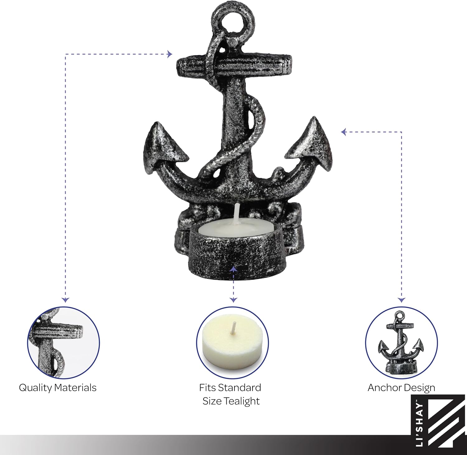Stylish Nautical Tealight Holder by LiShay