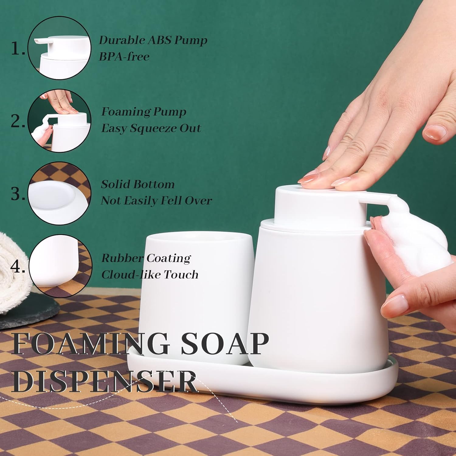 BosilunLife 3-Piece Bathroom Accessories Set