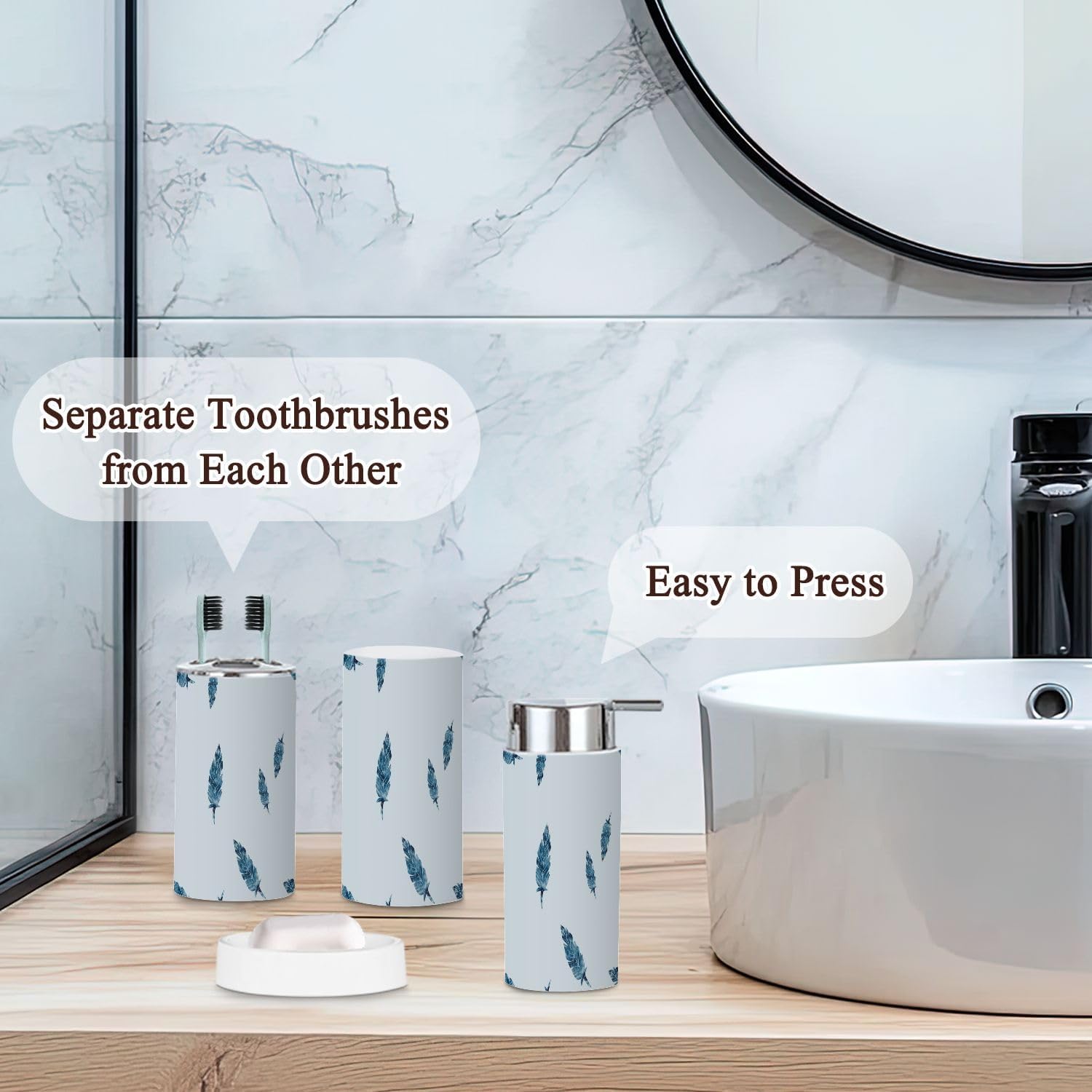 Bath 6-Piece Bathroom Accessories Set