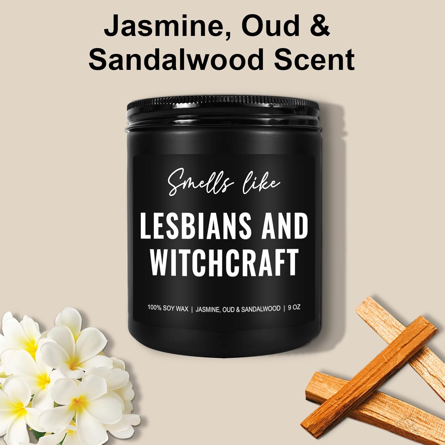 Lesbians and Witchcraft Candle - Funny Gift for Women