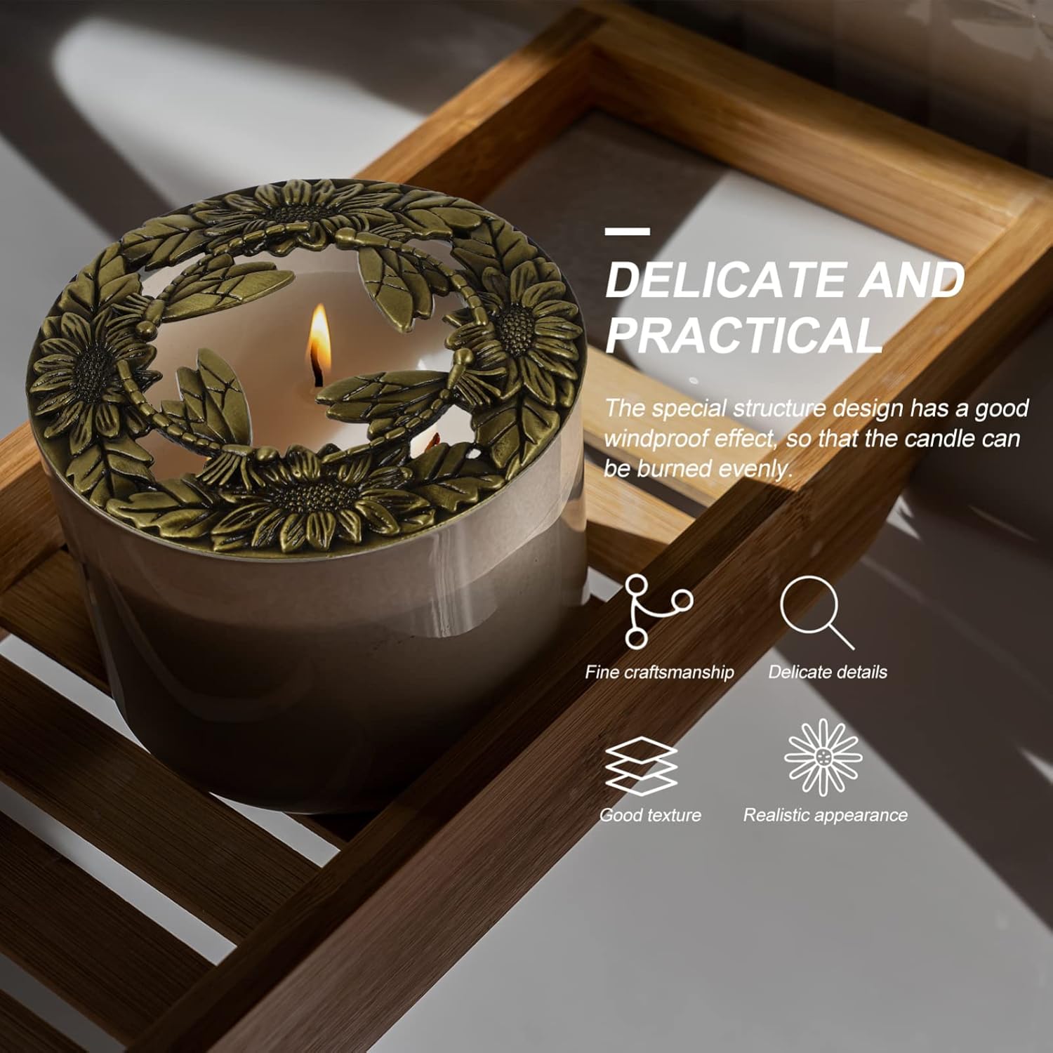 Zinc Alloy Heat-Resistant Candle Topper Kit