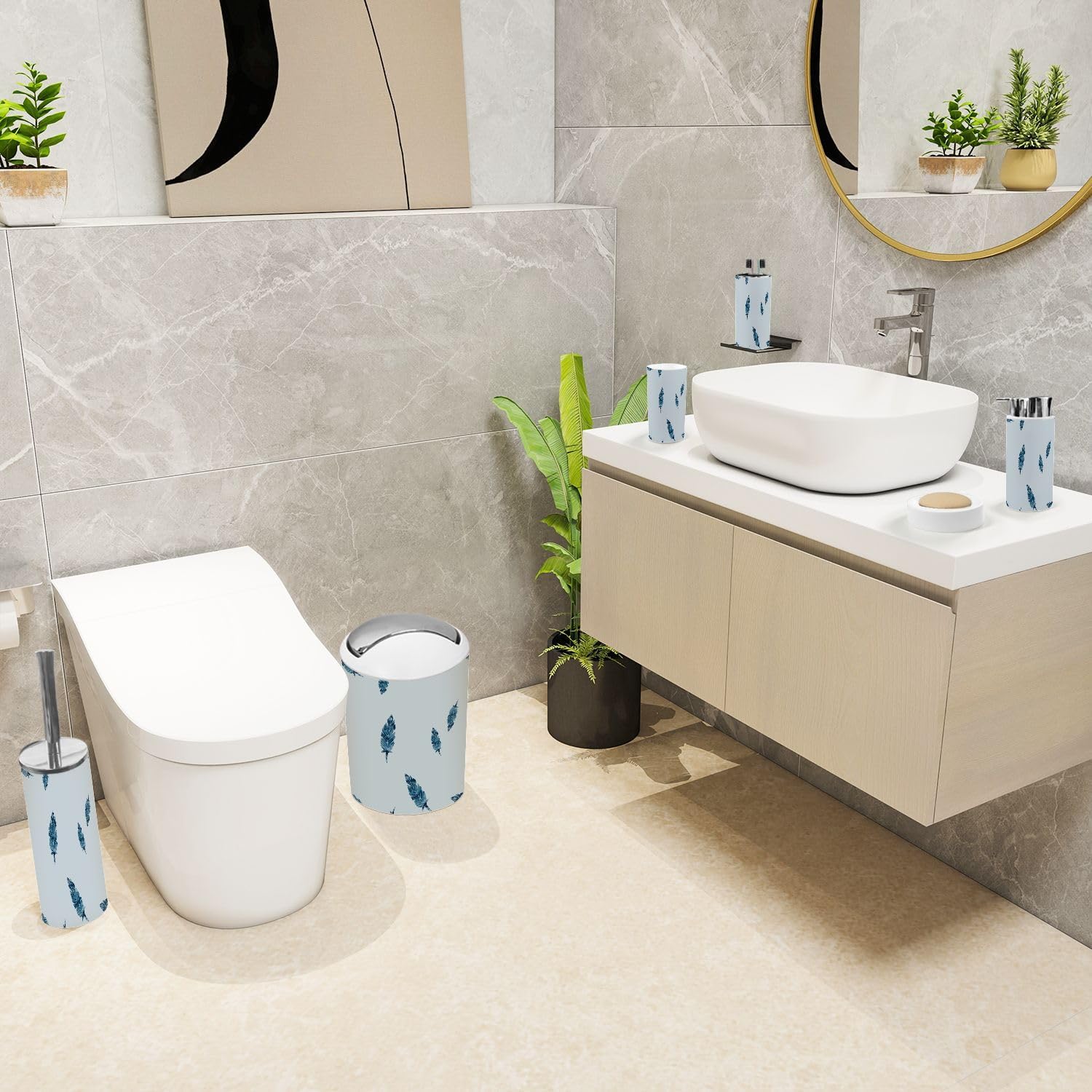 Bath 6-Piece Bathroom Accessories Set