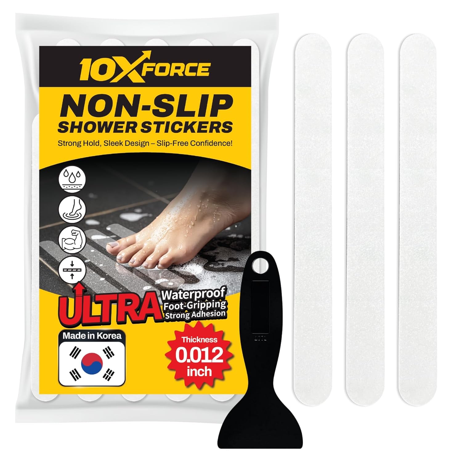 Made in Korea Ultra Thin Bathtub Non Slip Stickers with Diamond Grip