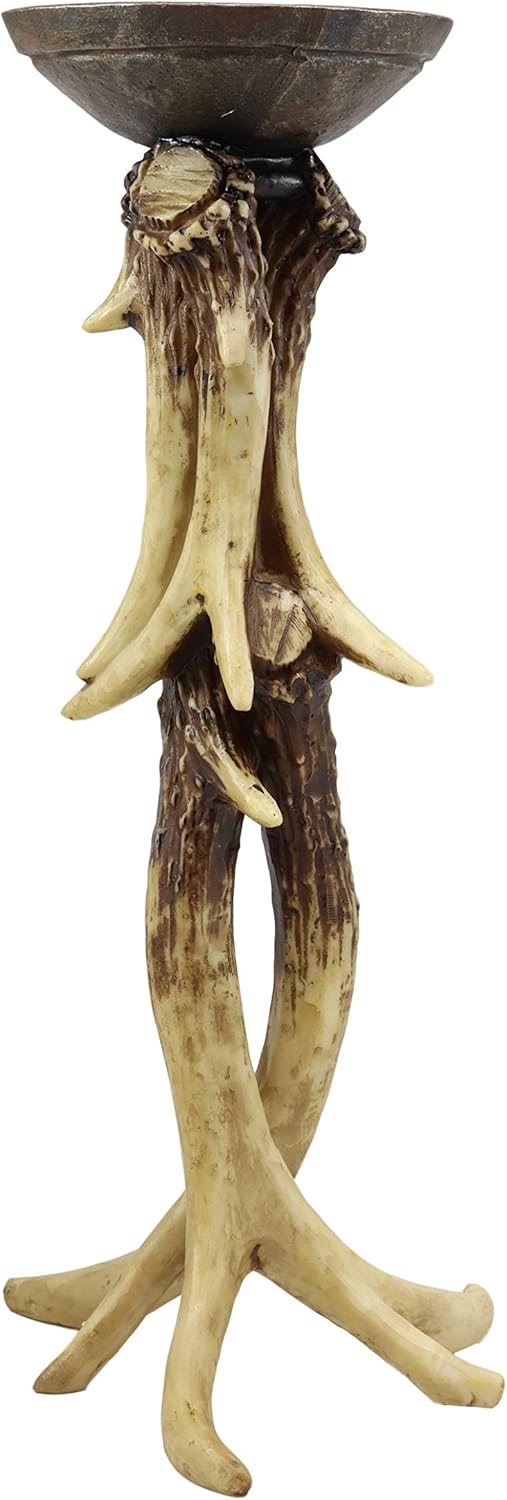 Ebros Gift Antlers Candle Holder