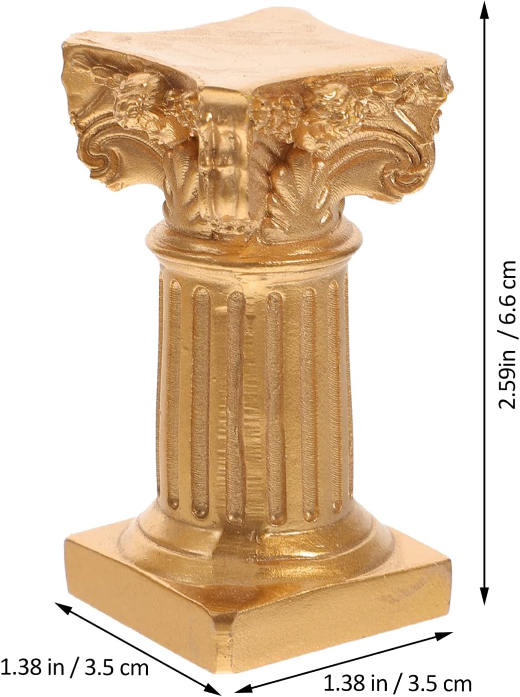Happyyami Roman Columns 3 piece Candlestick Holders made of Resin