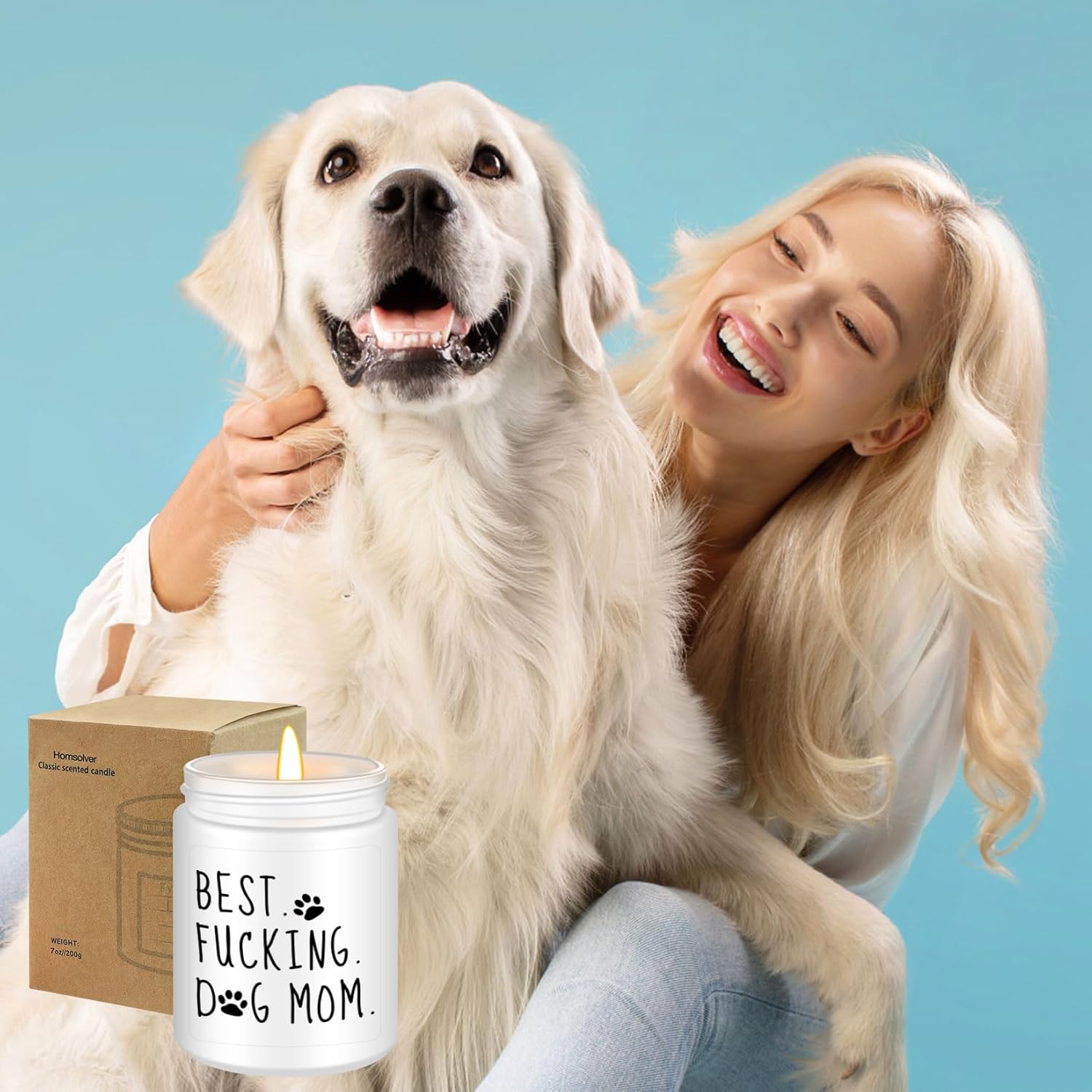 Lavender Scented Candles for Dog Mom Gifts