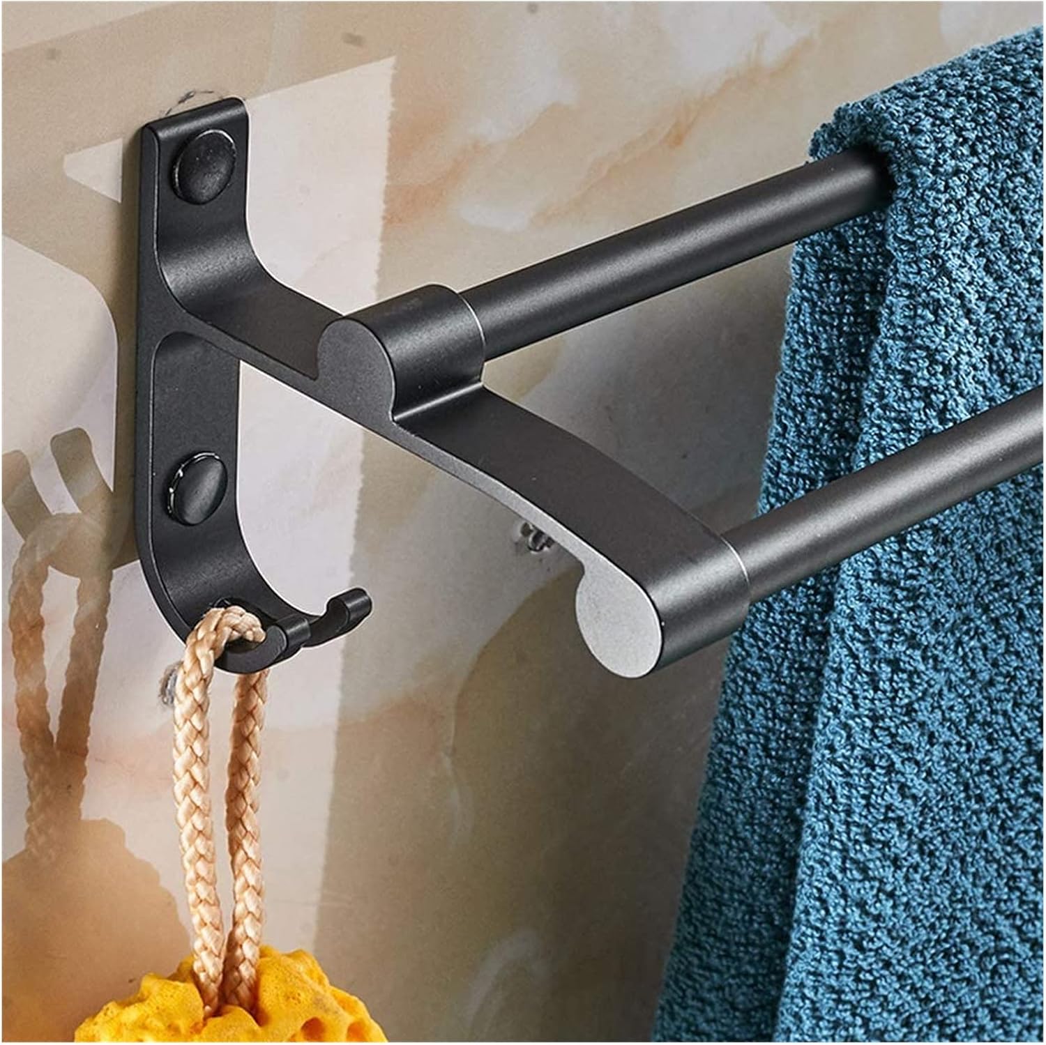 Easy Mount 38cm Aluminum Towel Rail