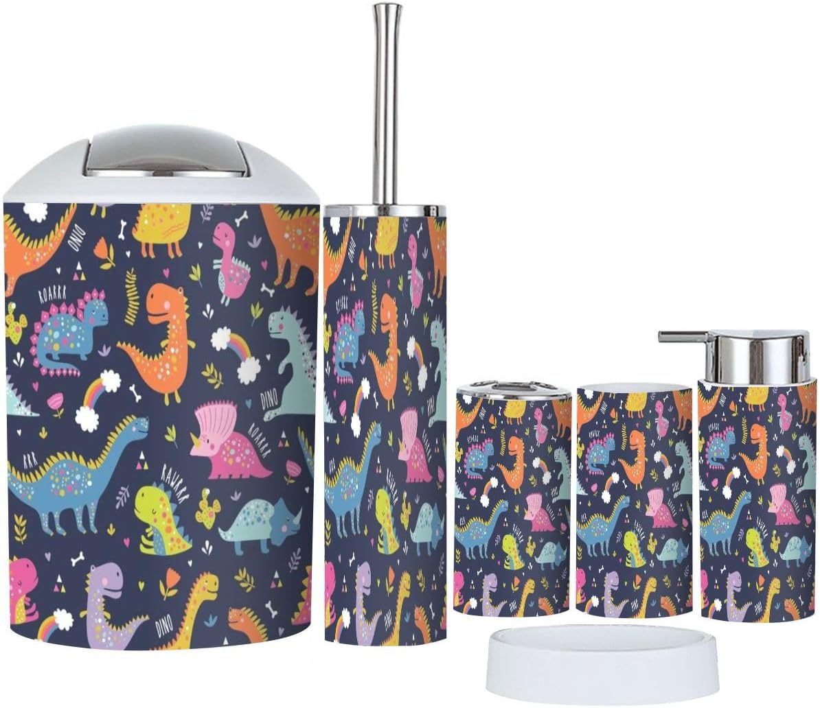 Bathroom Accessories Set with 6-Piece Collection
