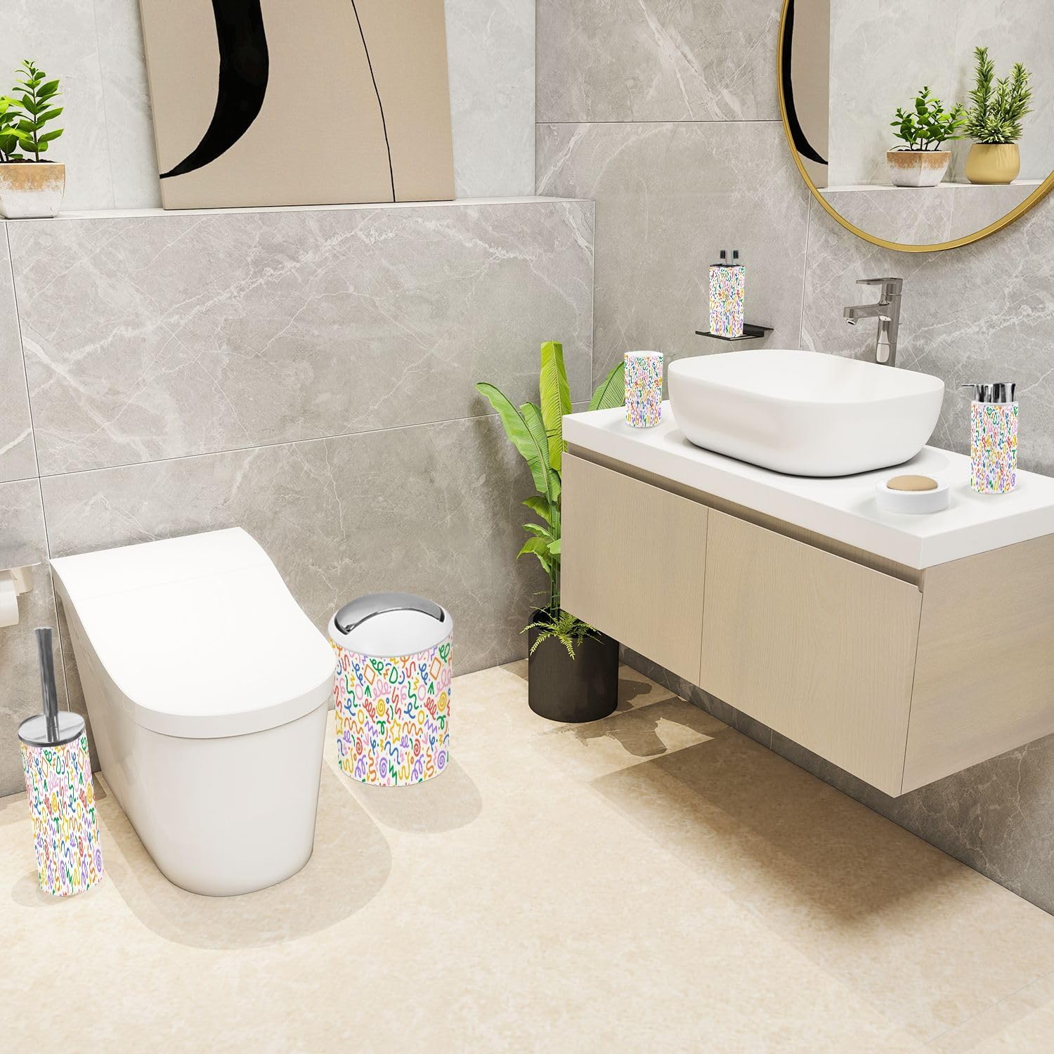 6-Piece Bathroom Accessories Set