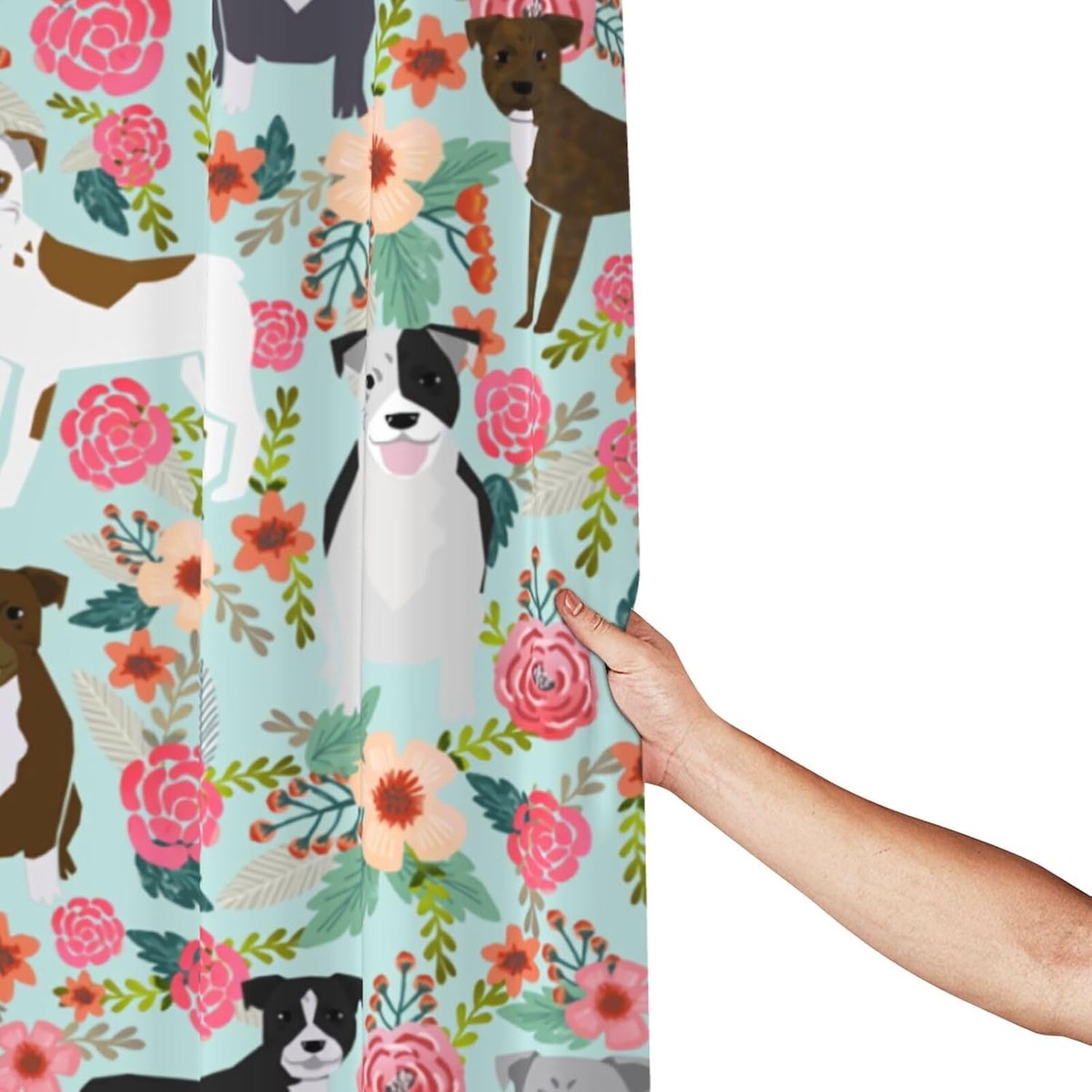 Cute Dog Shower Curtains for Kids