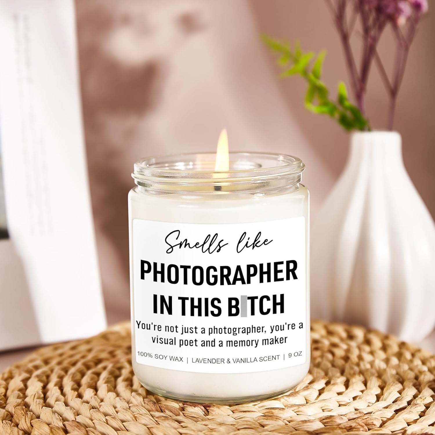 Surprise Smells Like Photographer Candle for Givers and Receivers