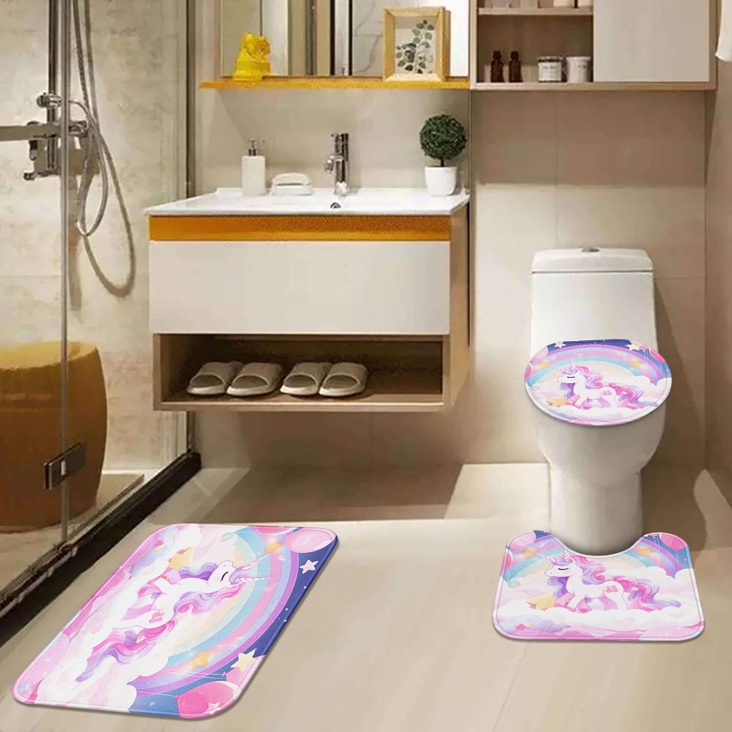 Arttown Unicorn bathroom set Spotlight