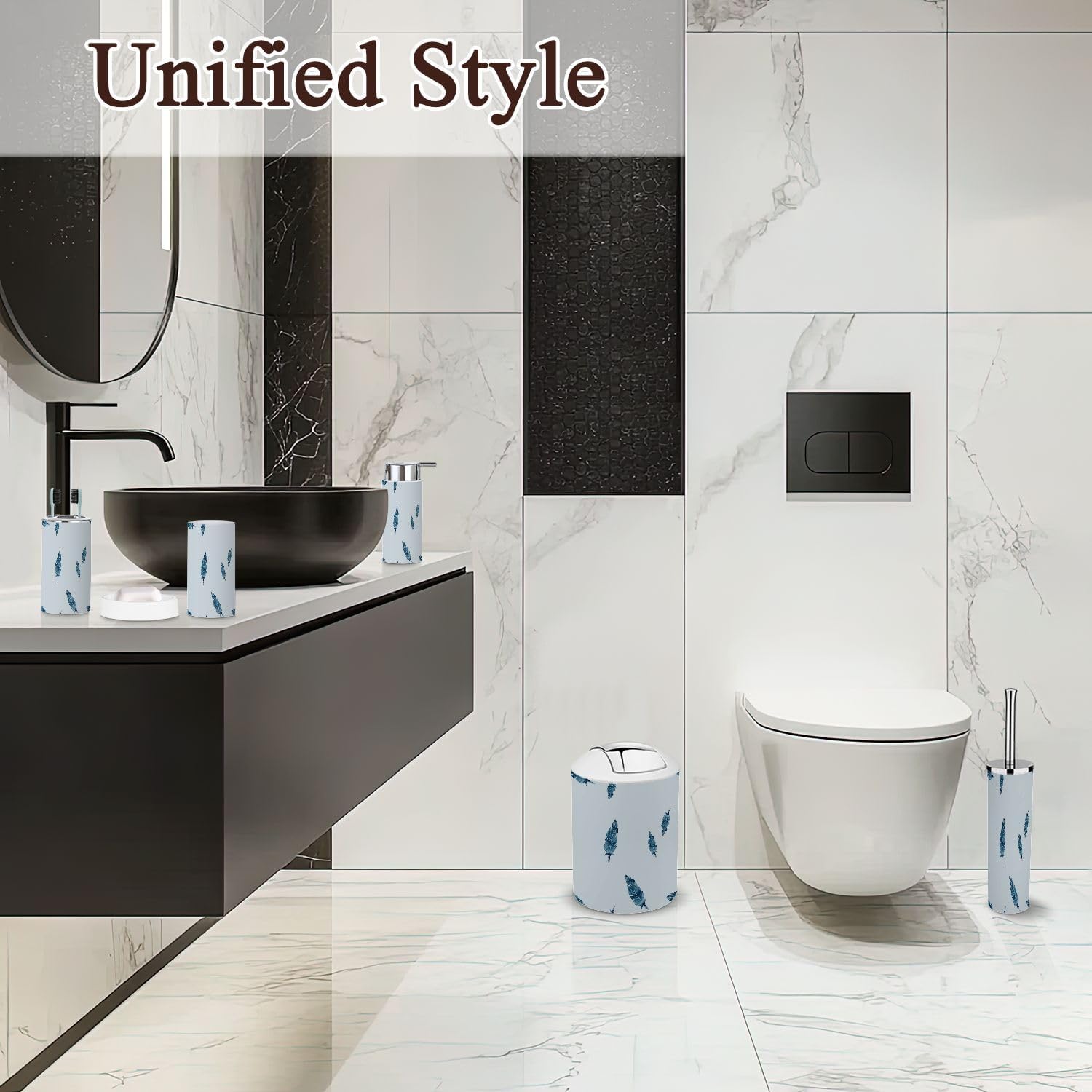 Bath 6-Piece Bathroom Accessories Set