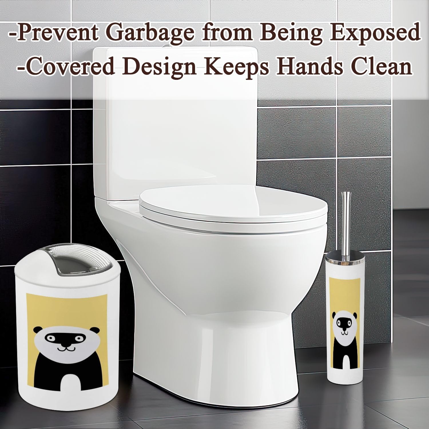 Bathroom Accessories Set 6 Pcs Modern Decor 1