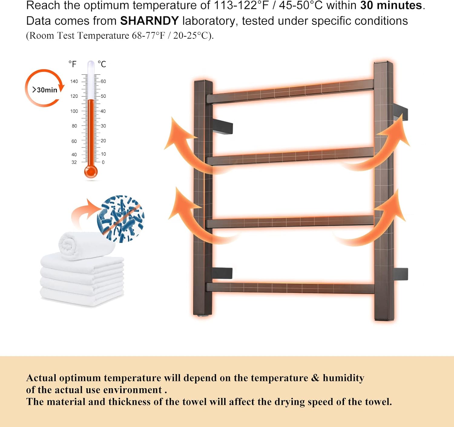 Stainless Steel Wall-Mounted Electric Towel Warmer