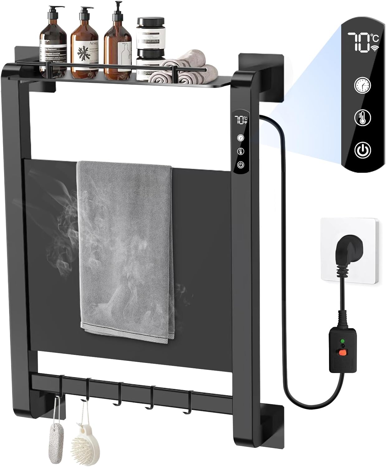 Heated Towel Rack - Quick Heating Durable Design