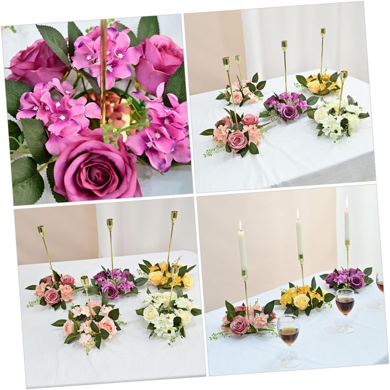 BAKOEXQUISITE - 5-Piece Candlestick Napkin Rings