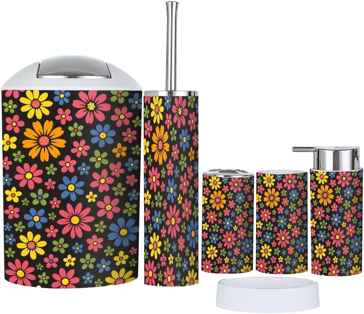 XNGJEMVWXO 6-Piece Bathroom Set Durable and Stylish for Home Travel