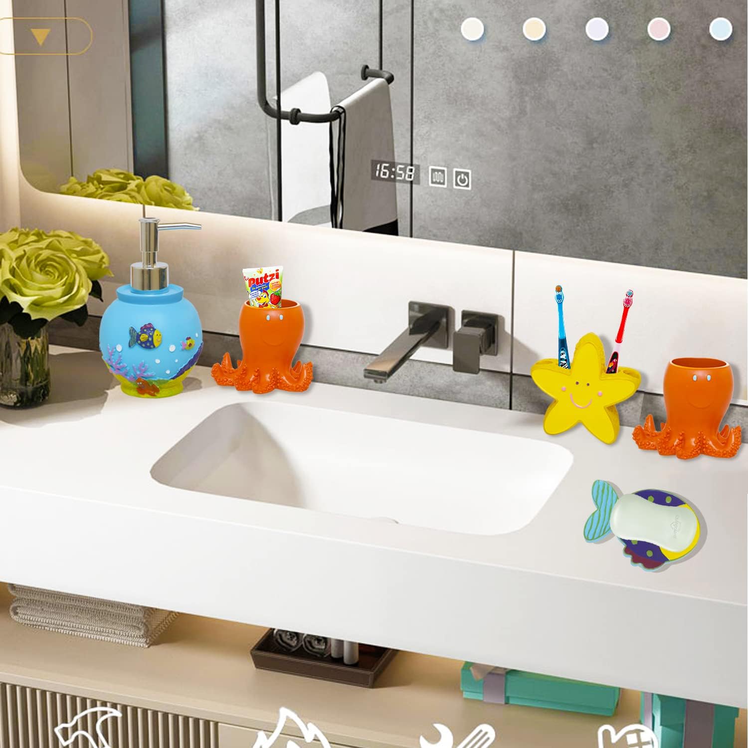 LUANT Decorative Bathroom Accessories Set