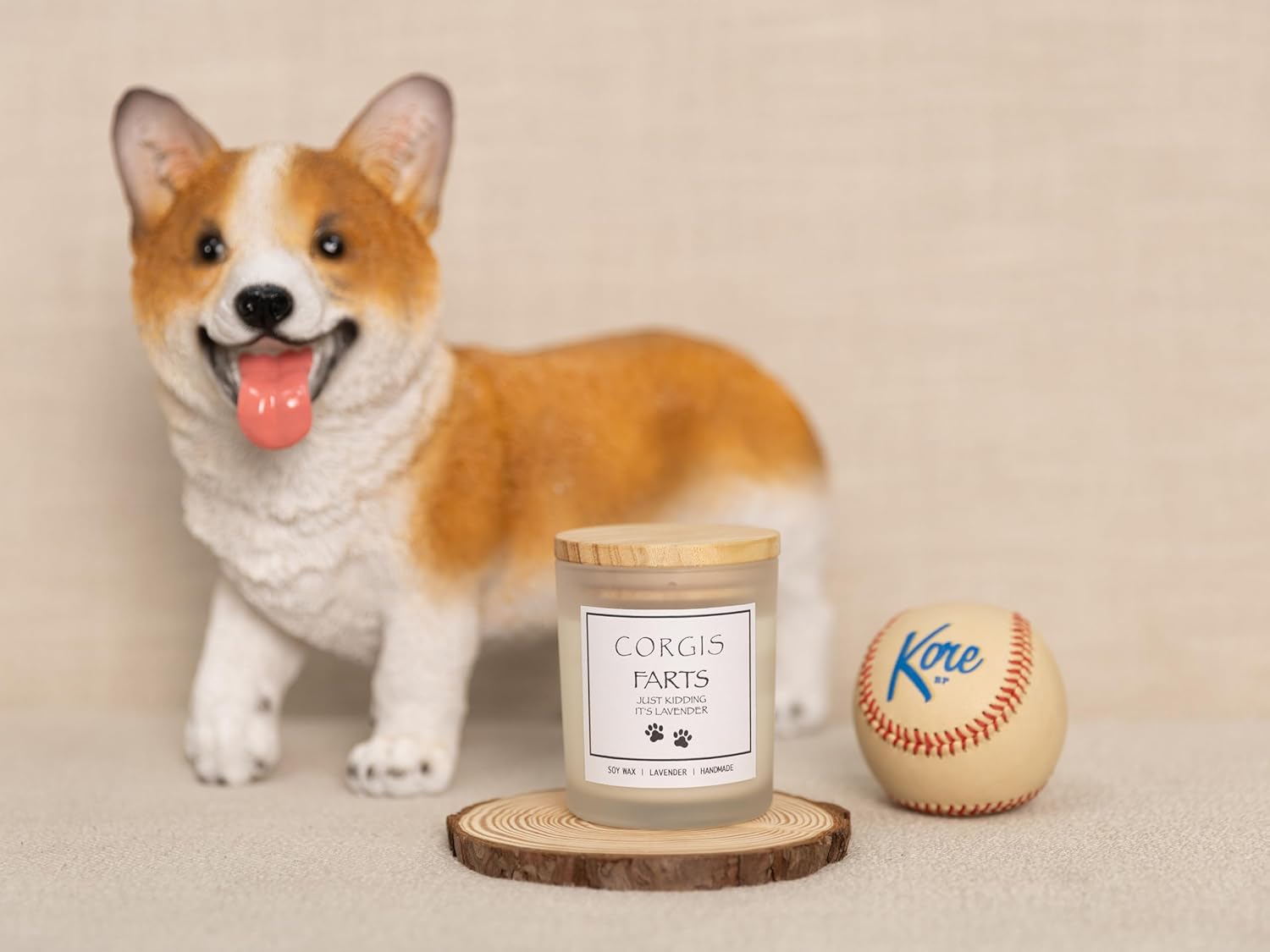 Adorable Dog Fart Candle with Scented Targets