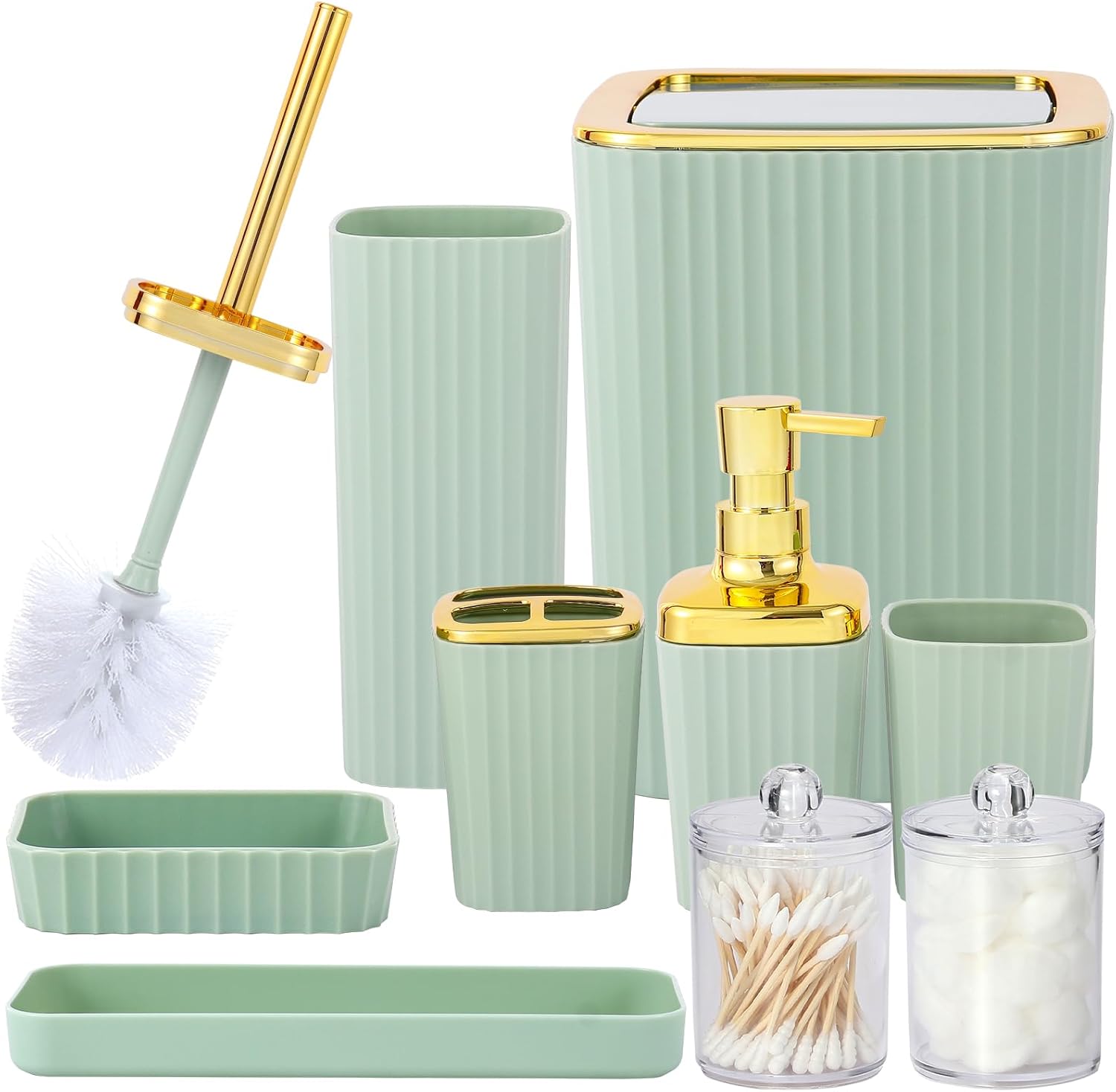 Luxury Green Bathroom Accessories Set