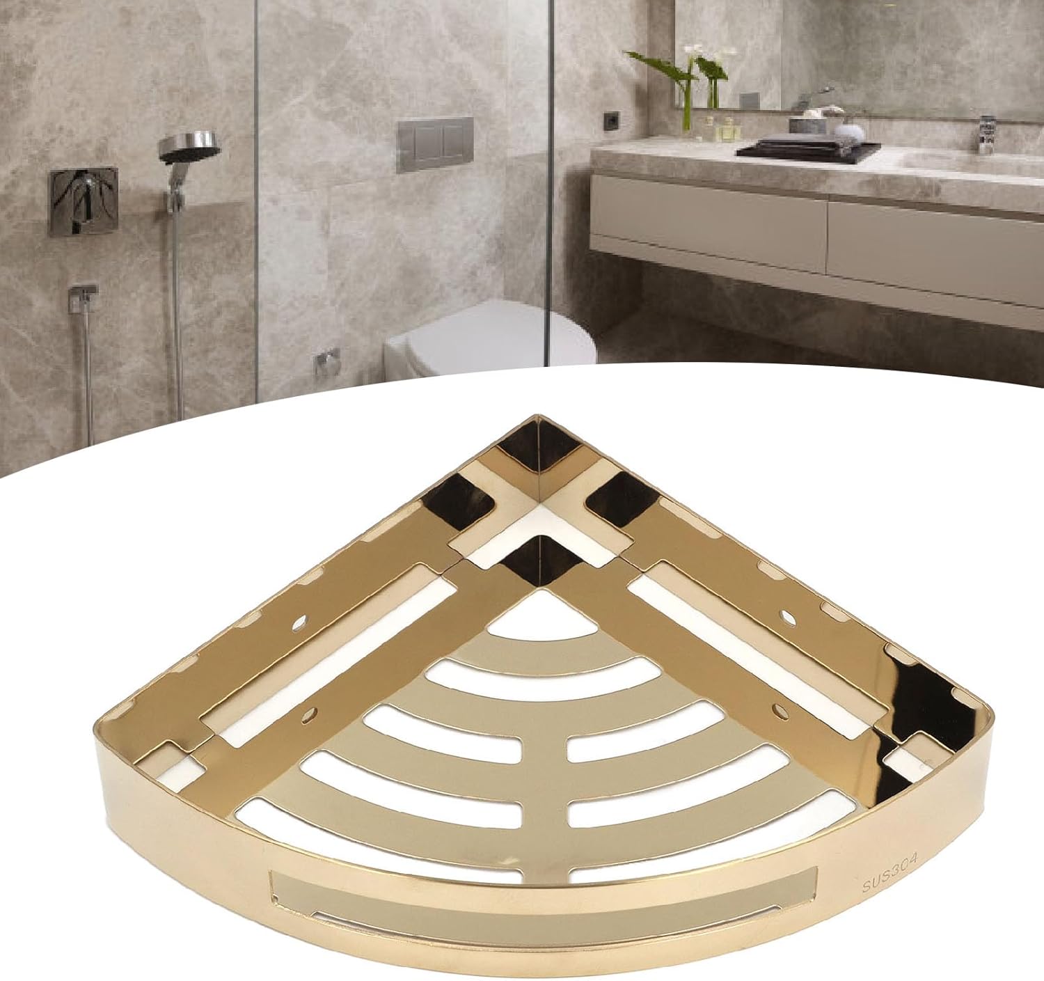Stainless Steel Organiser for Corner