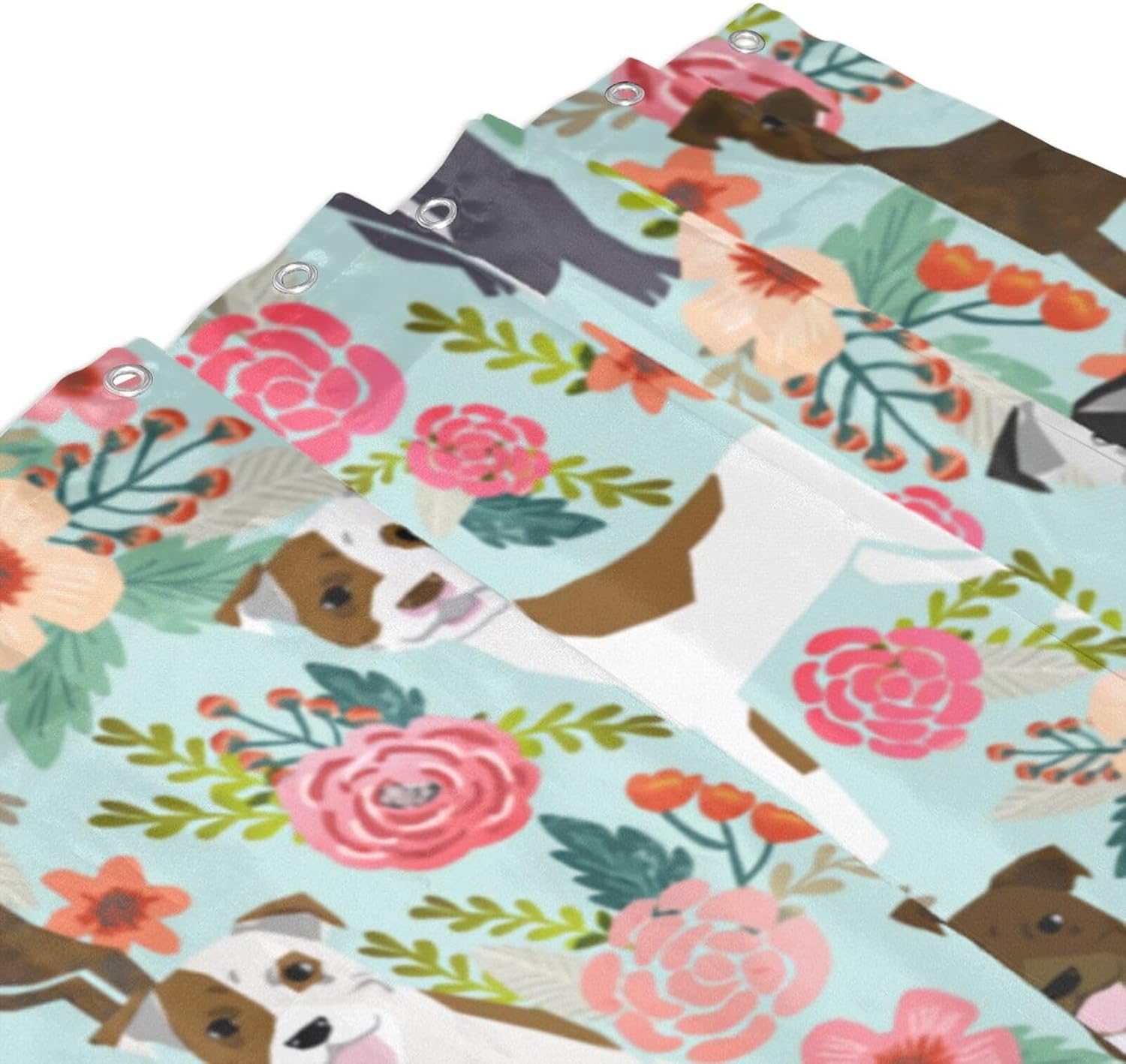 Cute Dog Shower Curtains for Kids