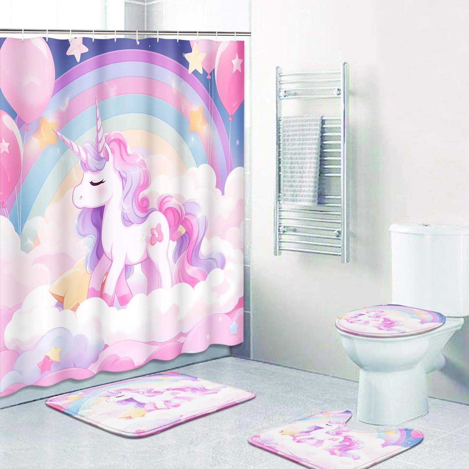 Arttown Unicorn bathroom set Spotlight