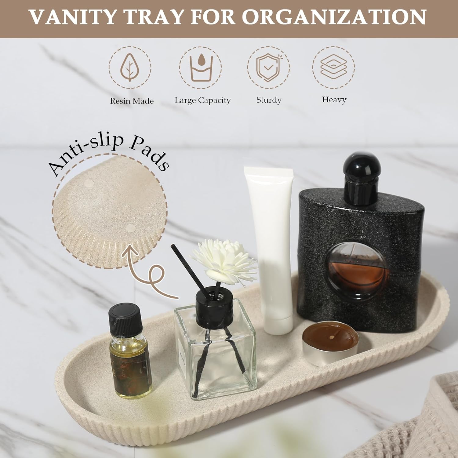 Beige Bathroom Accessories Set