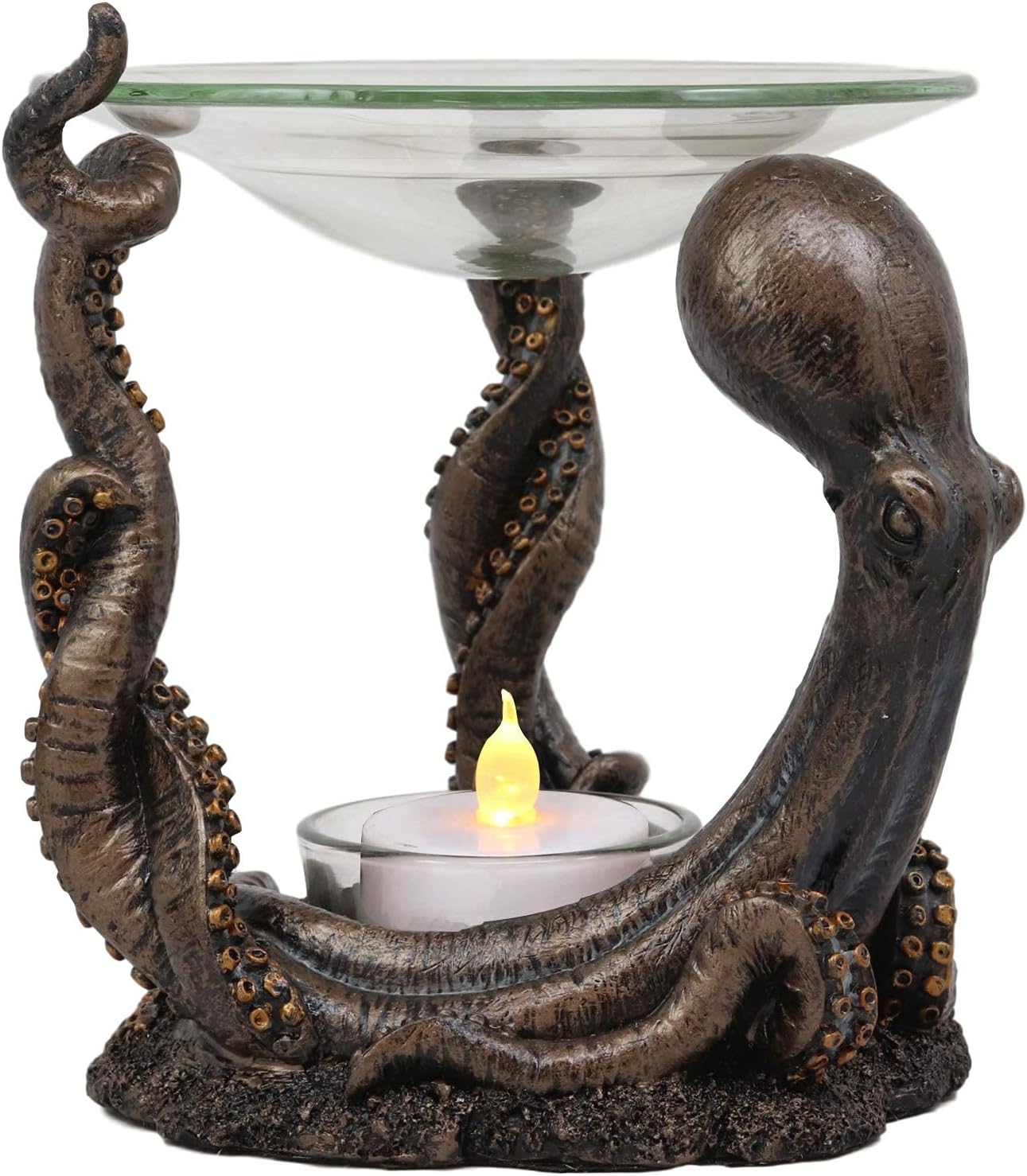 Ebros Nautical Octopus Oil Warmer Candle Holder Decor