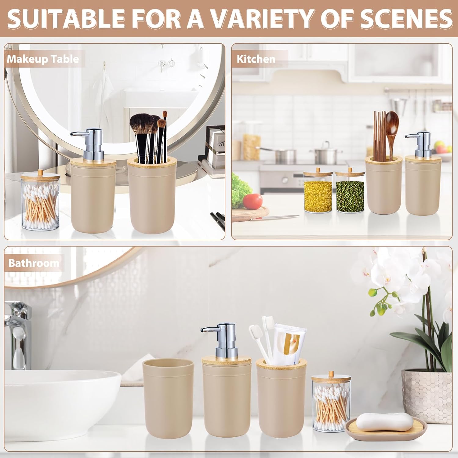 iMucci 5 Piece Bathroom Accessories Set