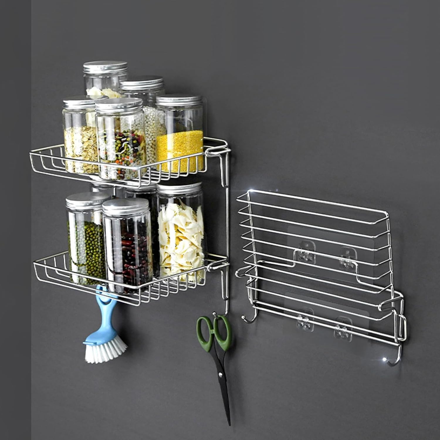 Secure Folding Organizing Rack for the Bathroom