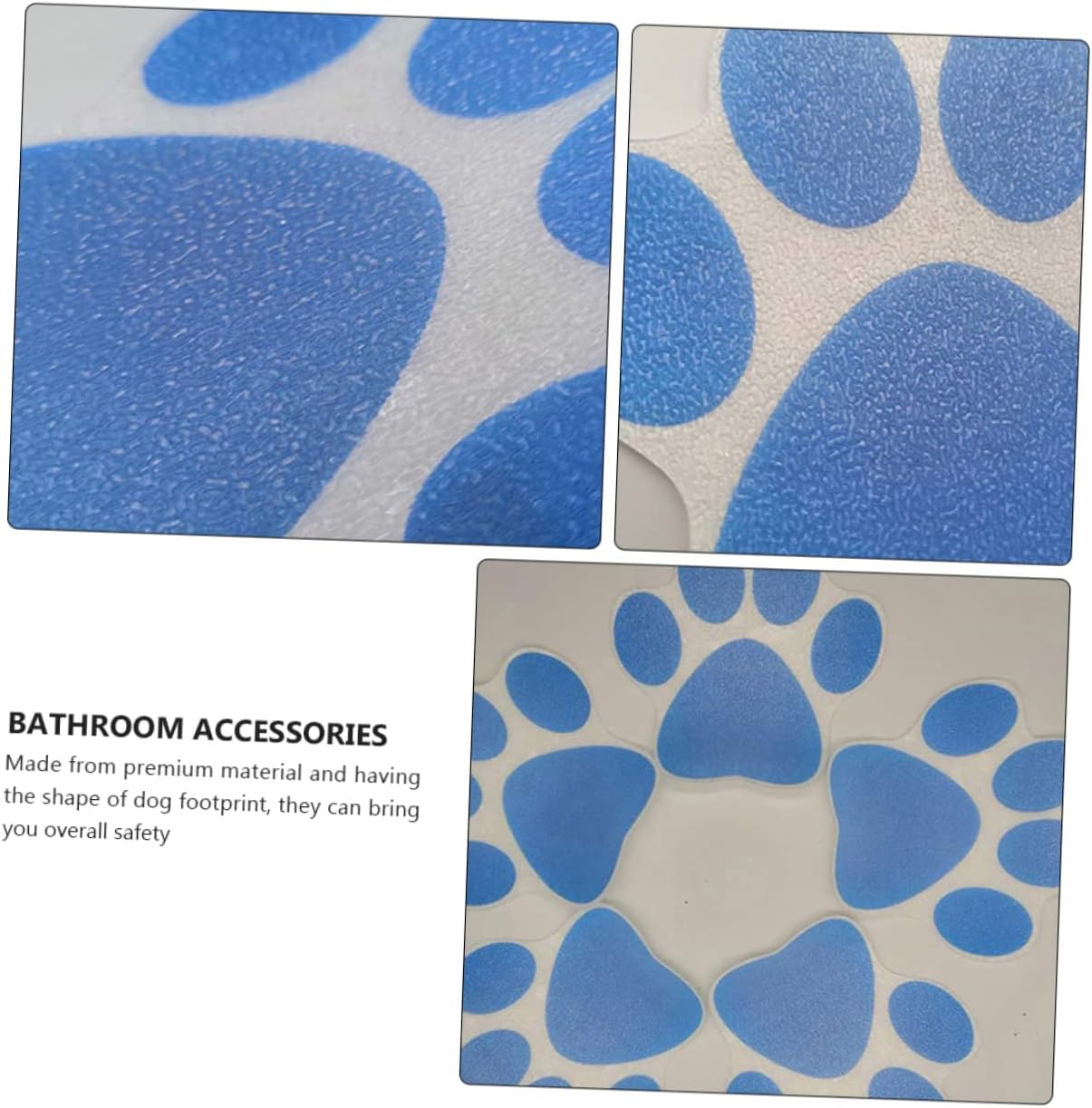 6Pcs Bathtub Stickers Non Slip Decals for Smooth Surfaces