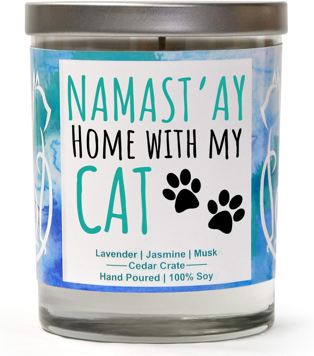 Lavender Candle Gift for Cat Lovers
