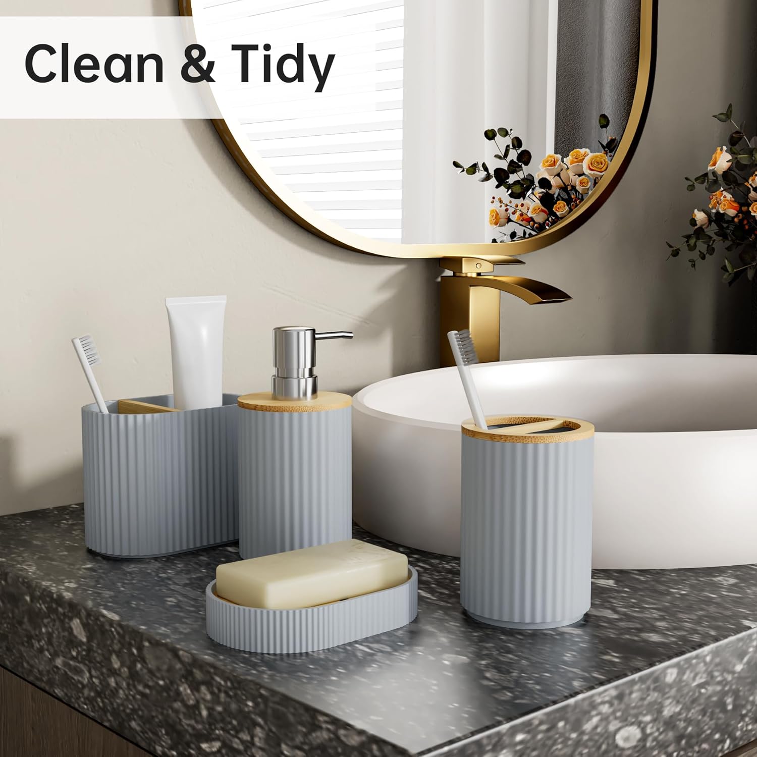 Fun Memories - 6-Piece Bathroom Accessory Set