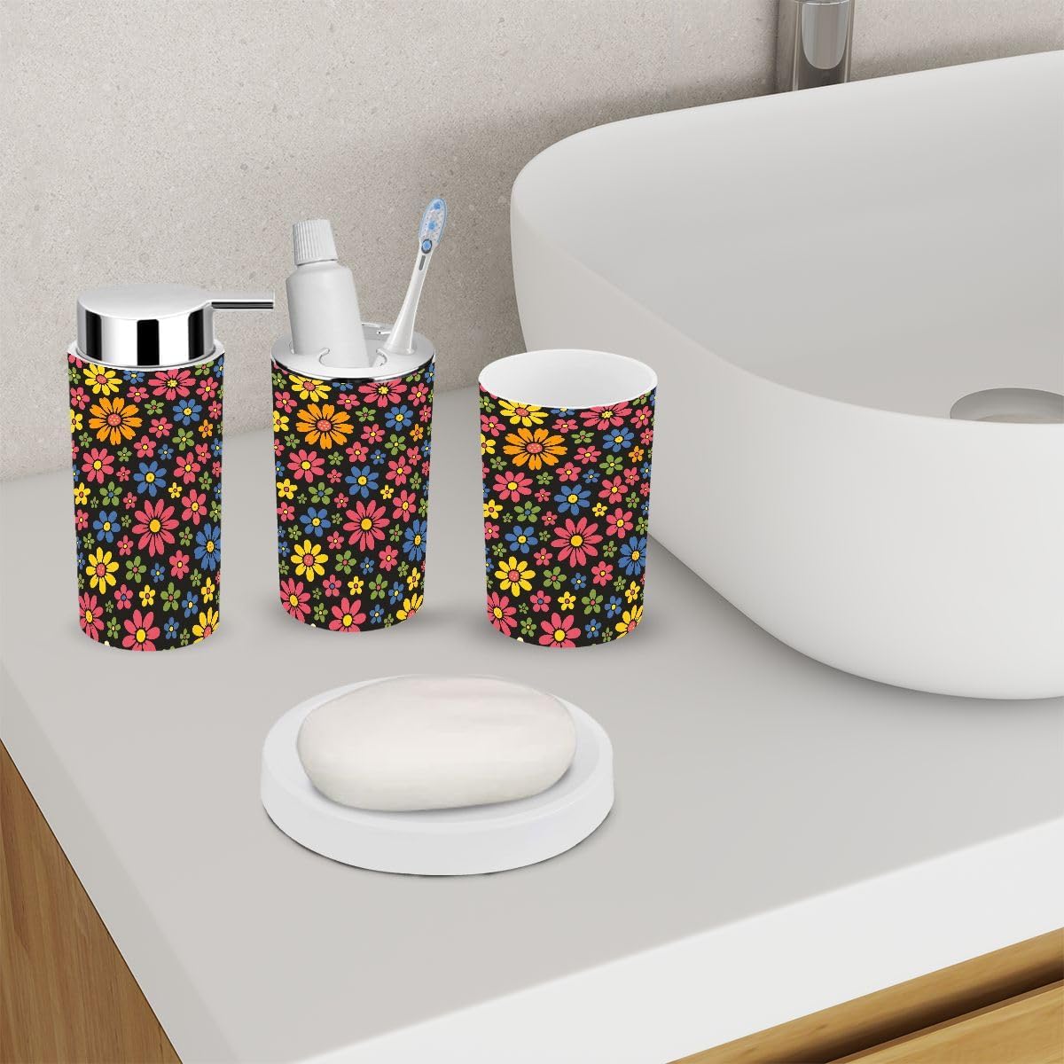 XNGJEMVWXO 6-Piece Bathroom Set Durable and Stylish for Home Travel