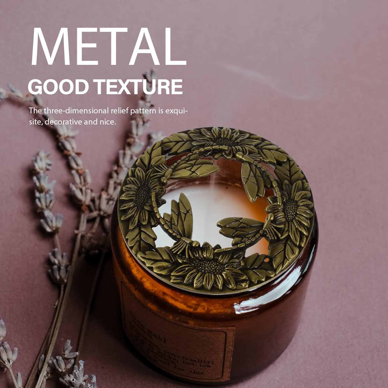 Zinc Alloy Heat-Resistant Candle Topper Kit