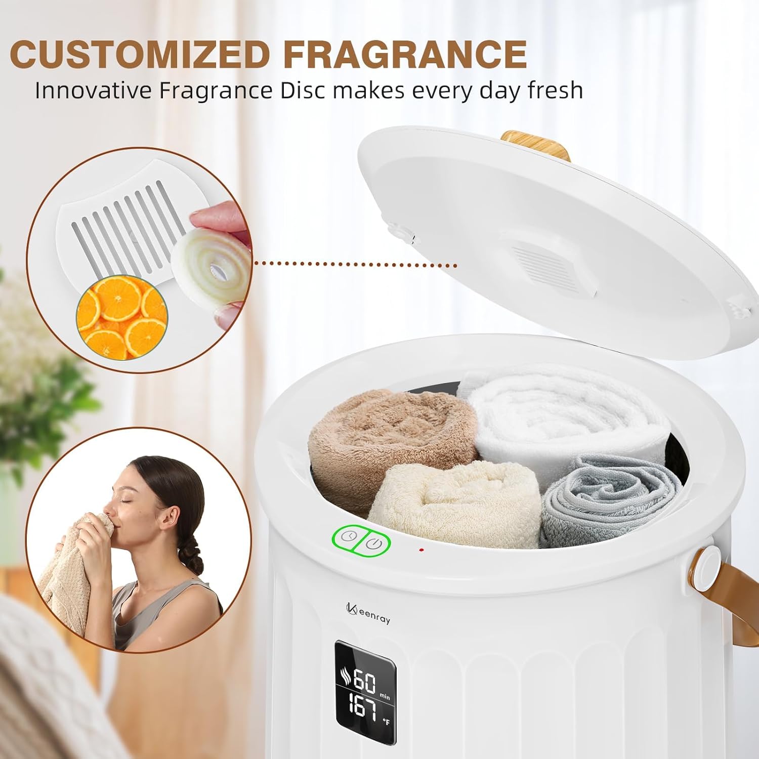 Keenray Towel Warmers Large Bucket Luxury Towel Warmer