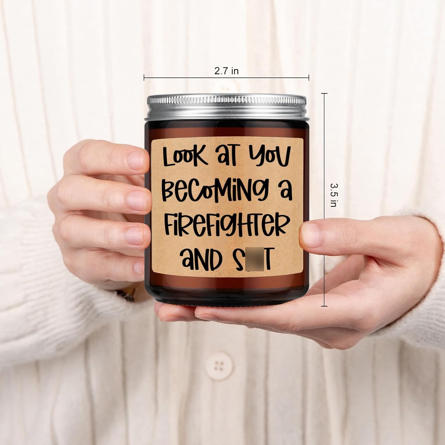 GSPY Scented Candle for Firefighters - Humorous Meaningful Gift